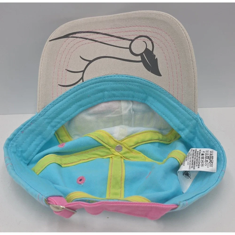 Disney Parks Frequent Flyer Hat Adult Strapback Blue Dumbo Baseball Cap